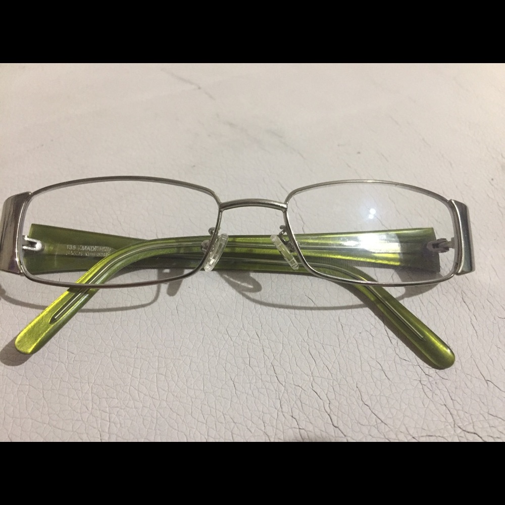 Vintage Designer Gucci Green Eye Glass Frames